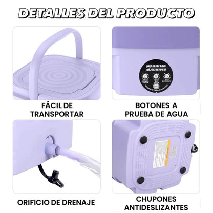 Speed Clean  Mini Lavadora Portátil ¡Practicidad y Ropa Limpia! - [PROMOCIÓN DISPONIBLE SOLO HOY]