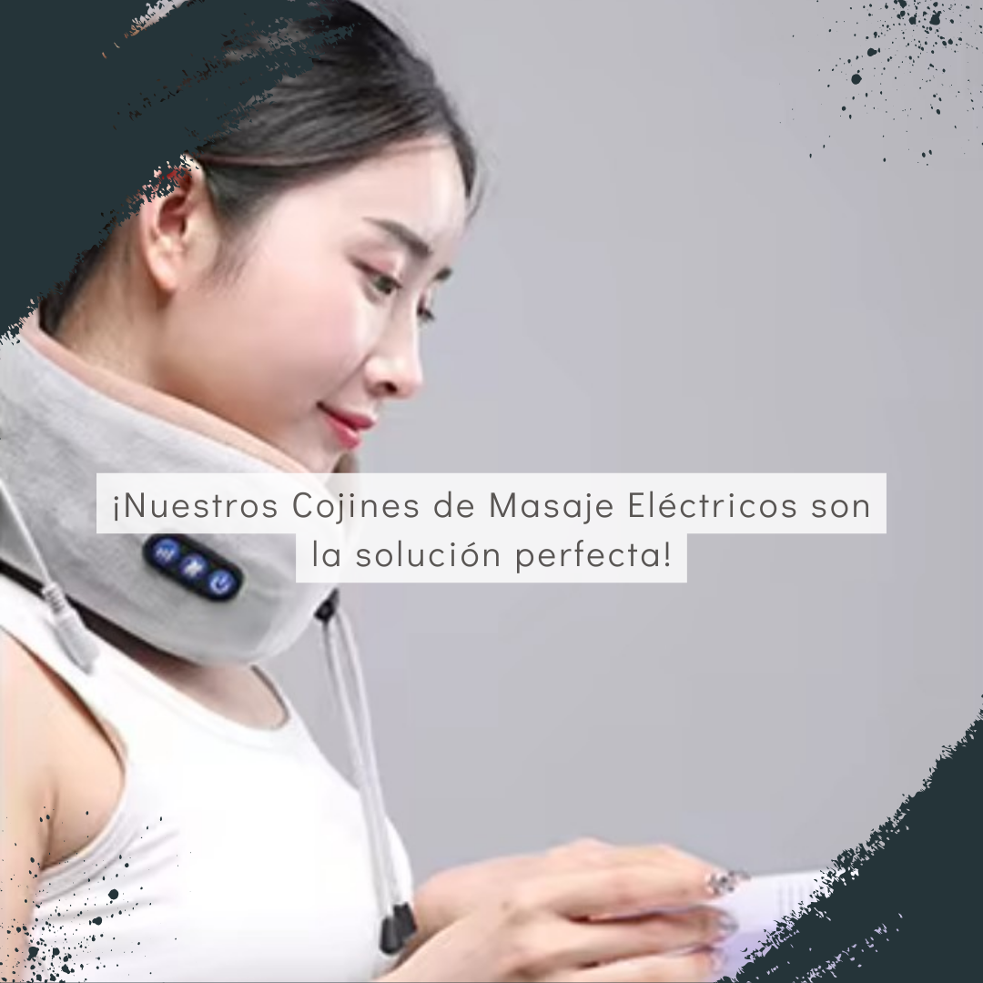 RelaxEase Masajeador Almohada Eléctrico Cuello - [PROMOCIÓN DISPONIBLE SOLO HOY]