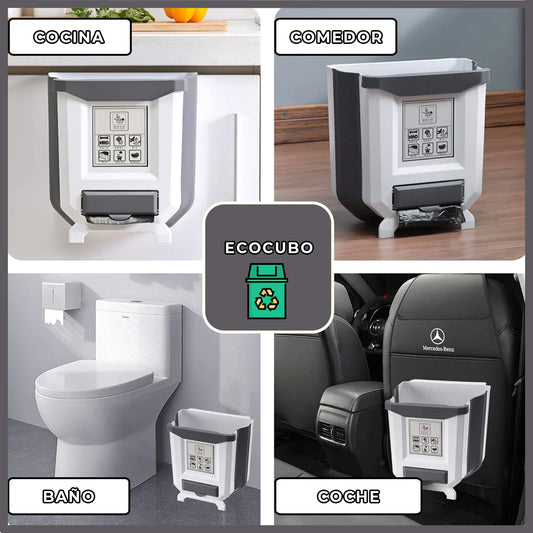 EcoCubo - Cubo de Basura Plegable y Compacto