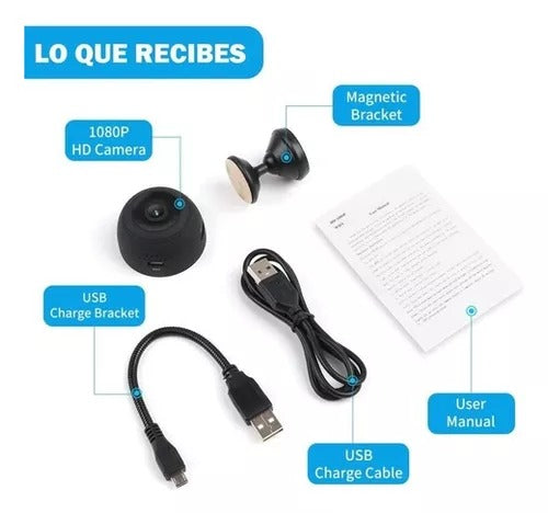 Mini Sentinel Mini Cámara de Seguridad Full HD 4K UltraVision - [PROMOCIÓN DISPONIBLE SOLO HOY]