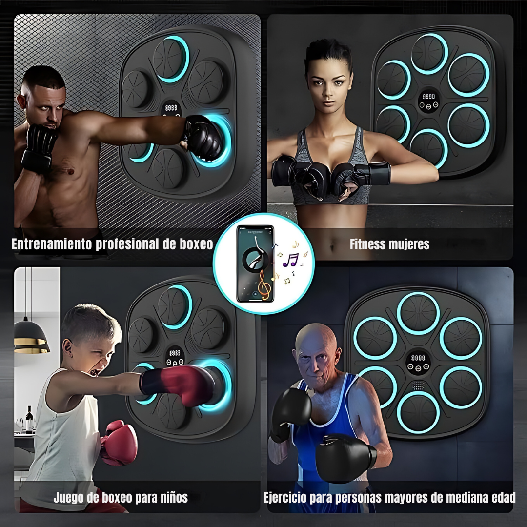 PunchBeat Maquina de Boxeo Inteligente + GUANTES DE REGALO 🎁 - [PROMOCIÓN DISPONIBLE SOLO HOY]