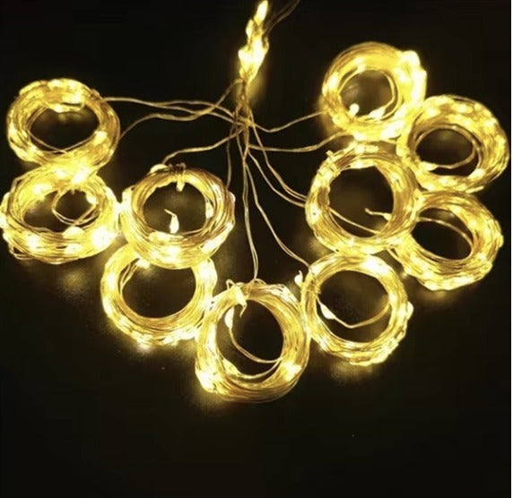 CortinaLumina Cortina de Luces Navideñas con control remoto 120 LEDS - [PROMOCIÓN DISPONIBLE SOLO HOY]