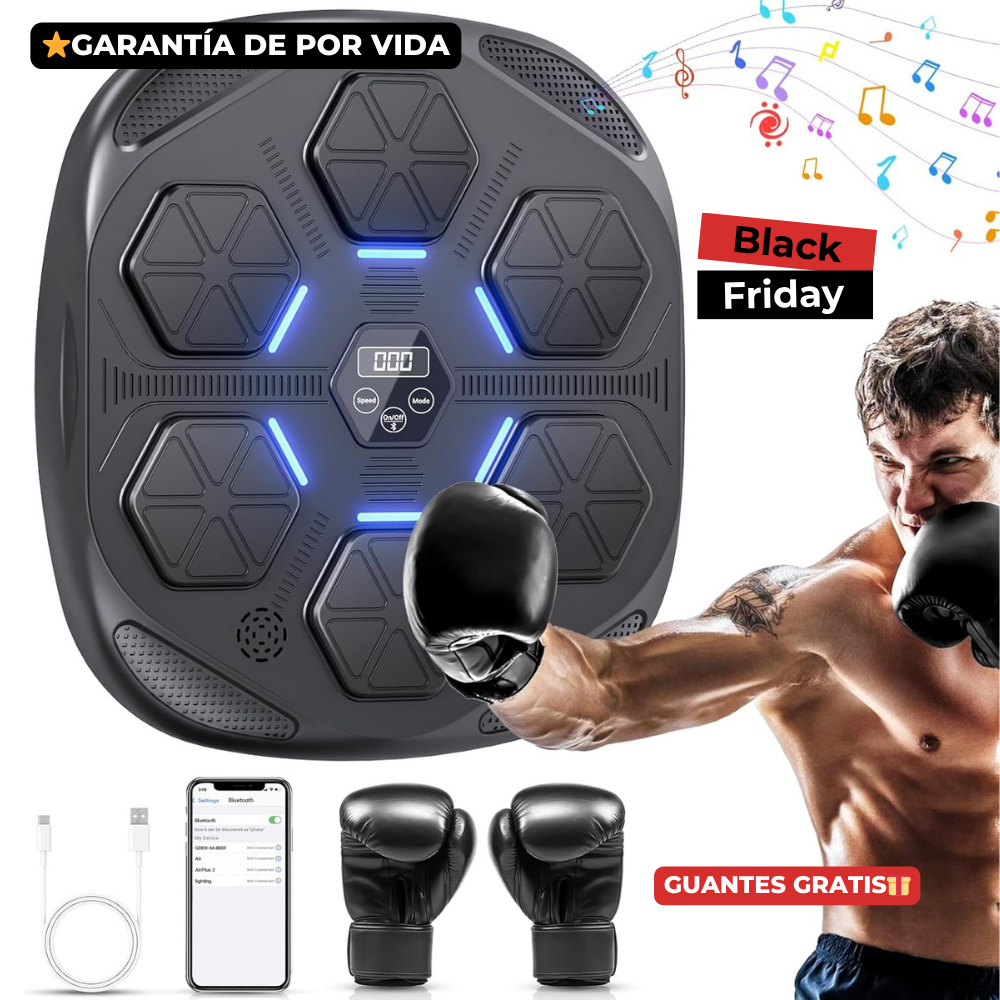 PunchBeat Maquina de Boxeo Inteligente + GUANTES DE REGALO 🎁 - [PROMOCIÓN DISPONIBLE SOLO HOY]