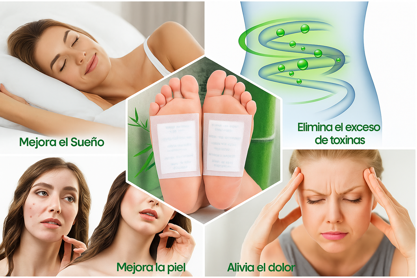 DetoxiPad - Alivio Nocturno, Cuerpo Ligero!
