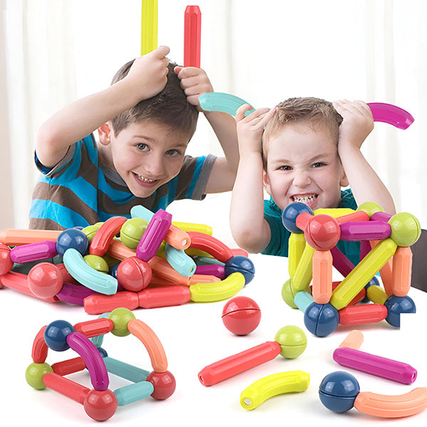 SUPERBLOCK Juego de bloques de construcción magnéticos para niños (42 unidades) - [PROMOCIÓN DISPONIBLE SOLO HOY]