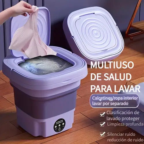 MiniWash Mini Lavadora Portátil 8L - 3 niveles de vibración con cesta de lavado - [PROMOCIÓN DISPONIBLE SOLO HOY]