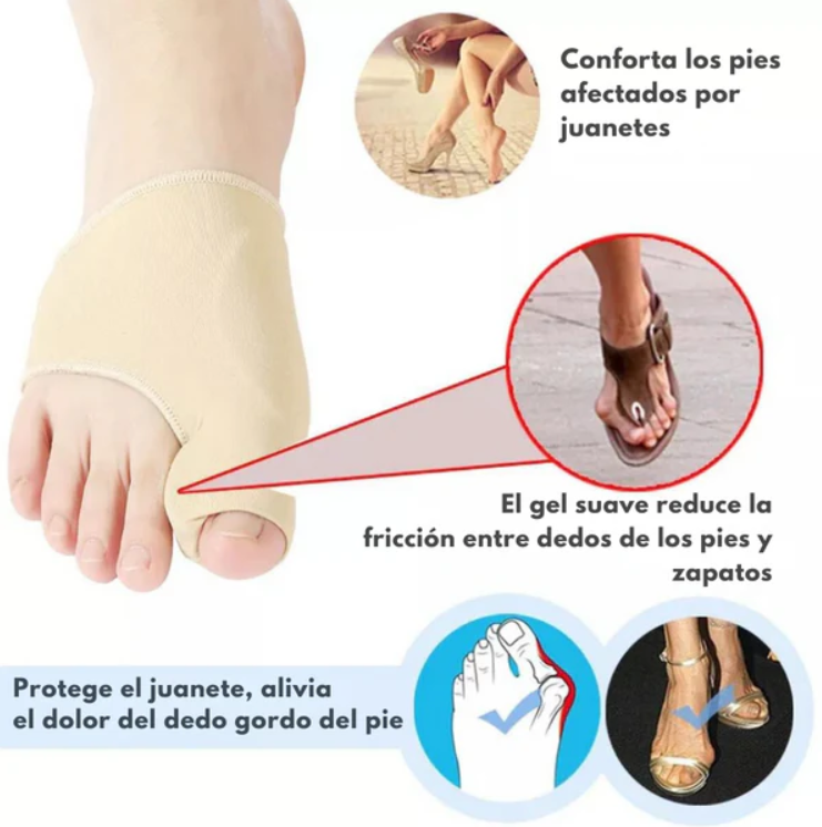 ComfortToe Corrector (1 Par) de Juanetes Ortopedicos - [PROMOCIÓN DISPONIBLE SOLO HOY]